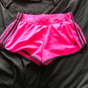 Adidas Vibrant Pink Aktiv 3 Stripe Shorts